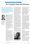 Dr. H. Jonker leed aan het leven