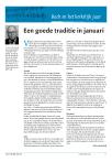 Een goede traditie in januari