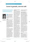 Leven is genade, sterven ook