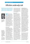 Efficiënt onderwijs telt