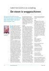 De steen is weggeschoven