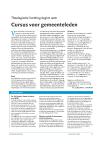 Cursus voor gemeenteleden