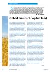 Gebed om vrucht op het land