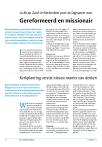 Gereformeerd en missionair