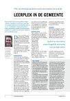 Leerplek in de gemeente