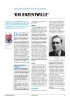 ‘Om onzentwille’
