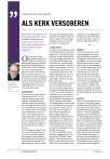 Als kerk versoberen