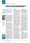 ONZE BEHEERSINGSDRIFT