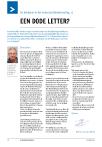EEN DODE LETTER?