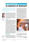 DE GEMEENTE OP WHATSAPP