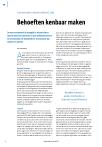 Behoeften kenbaar maken