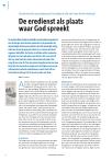 De eredienst als plaats waar God spreekt