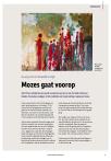 Mozes gaat voorop