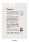 Vergeten?
