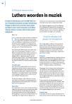 Luthers woorden in muziek