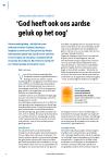 ‘God heeft ook ons aardse geluk op het oog’