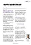 Het krediet van Christus