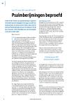 Psalmberijmingen beproefd