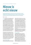 Nieuw is echt nieuw