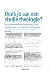 Denk je aan een studie theologie?