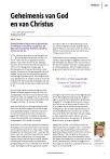 Geheimenis van God en van Christus
