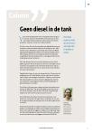 Geen diesel in de tank