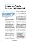 Hoe gaat het Cornelis Graafland Centrum verder?
