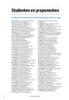 Studenten en proponenten