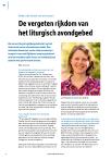 De vergeten rijkdom van het liturgisch avondgebed