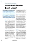 Kan modern leiderschap de kerk helpen?