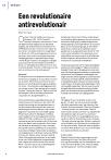 Een revolutionaire antirevolutionair