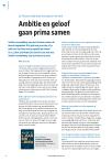 Ambitie en geloof gaan prima samen